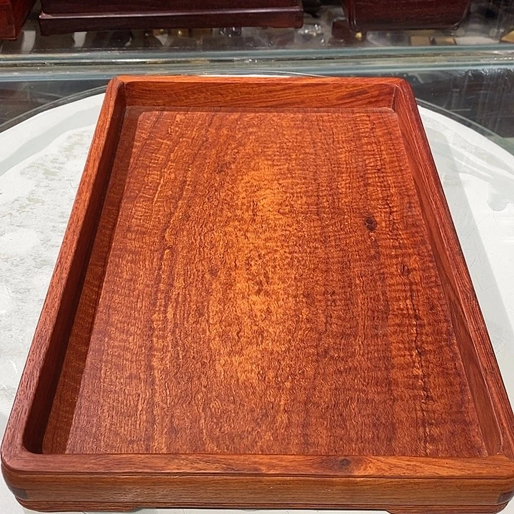 大果紫檀（缅甸花梨）独板文盘36/24/3.5