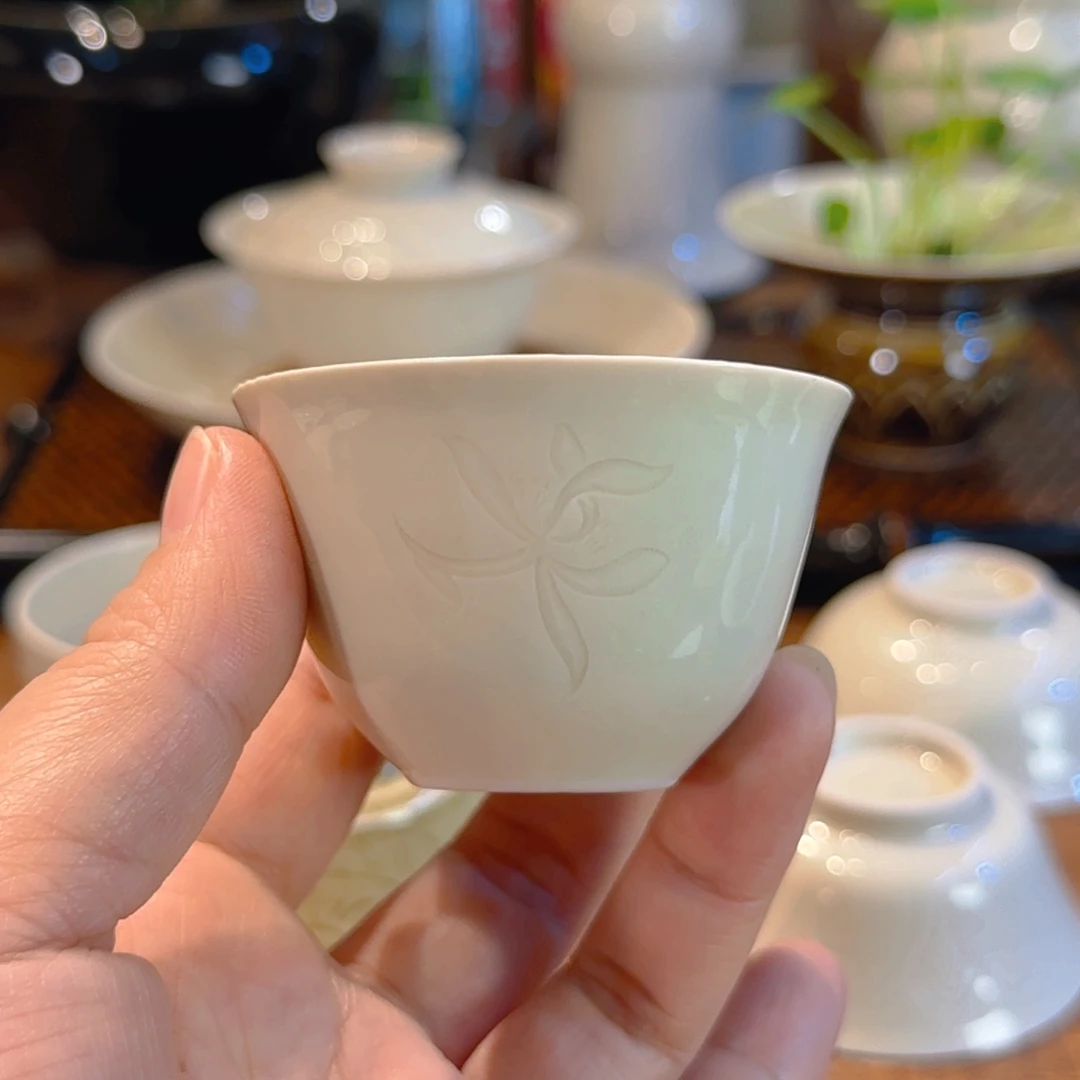 定瓷 卧足小铃铛杯 60cc