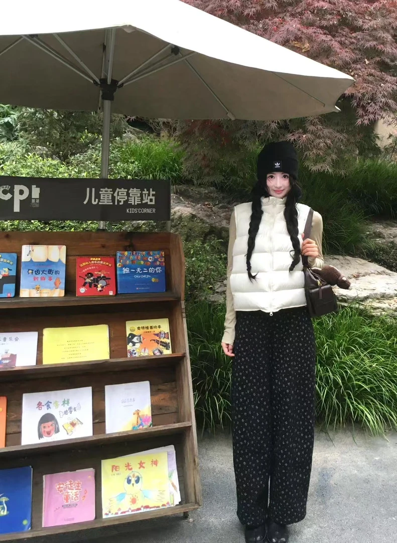 立领棉服马甲女2025冬季新款高级感保暖背心马夹外套打底衫休闲裤