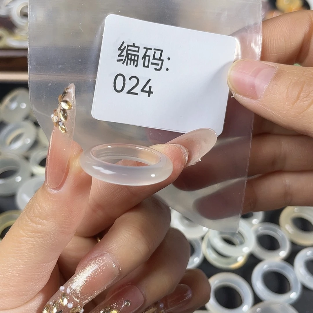 玛瑙/玉髓未镶嵌戒指024港15