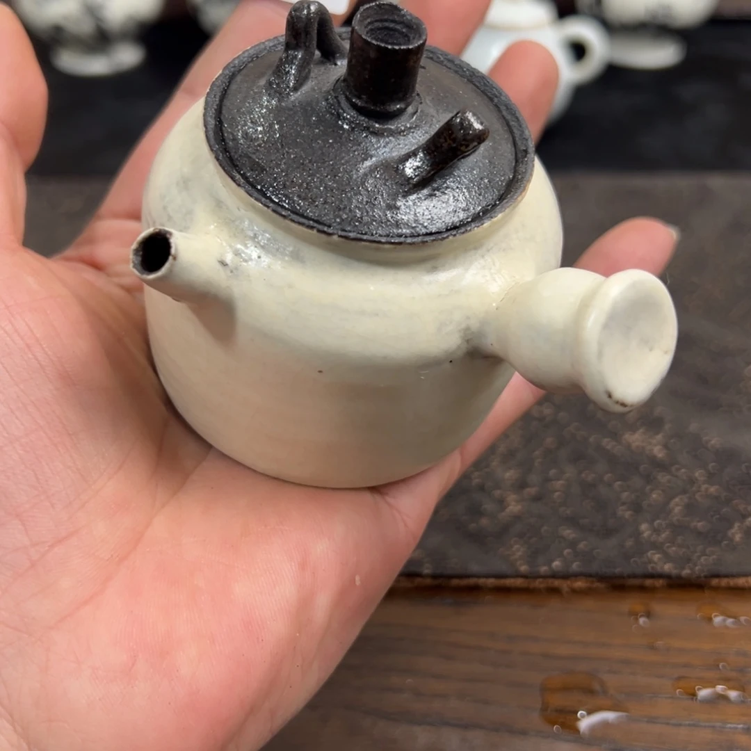 706可明火加热的粉引壶120容量