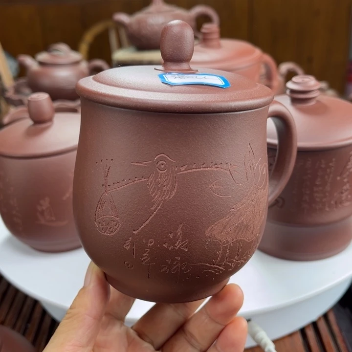 茶壶紫砂紫砂花茶