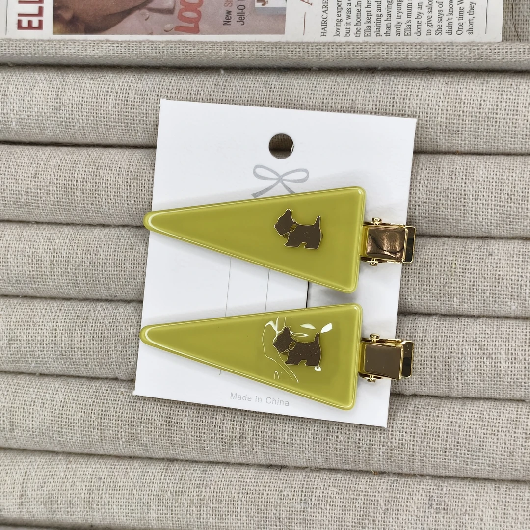 肆伍陆  1253三角小狗无痕夹刘海夹边夹