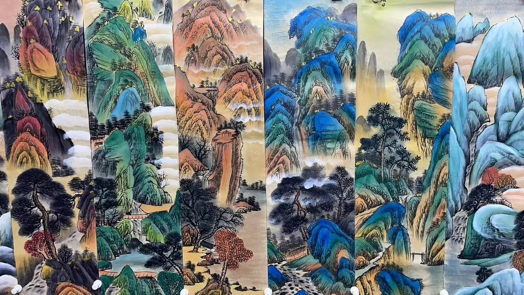 【树新】精品八条屏装饰画通用链接