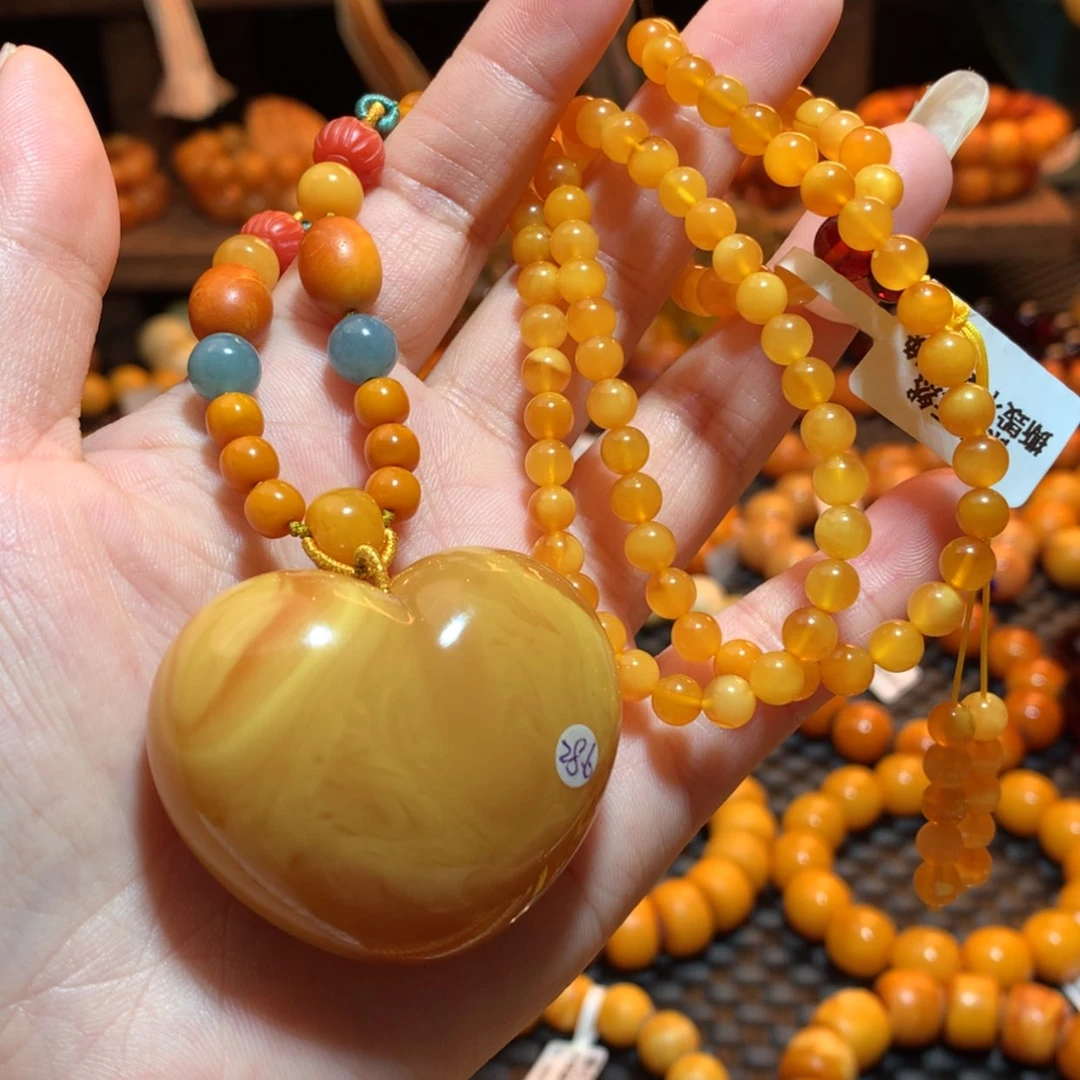【闪购商品】蜜蜡吊坠(赠链)未镶嵌