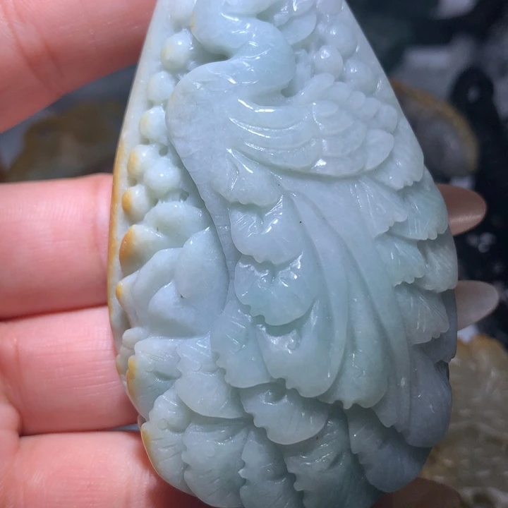 翡翠未镶嵌颈饰保真天然A货翡翠