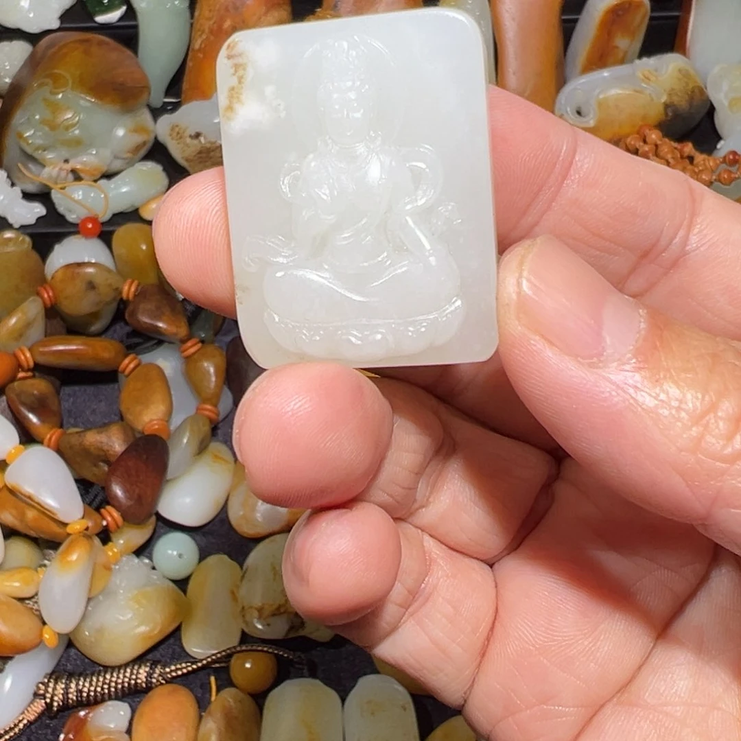 和田玉吊坠(不含链)未镶嵌A***c