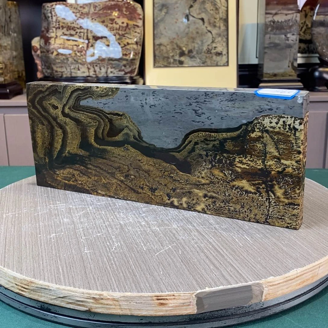 石材广西国画石草花石