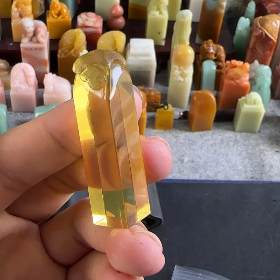 汐***臣印石青田石小明 9920 编号编号