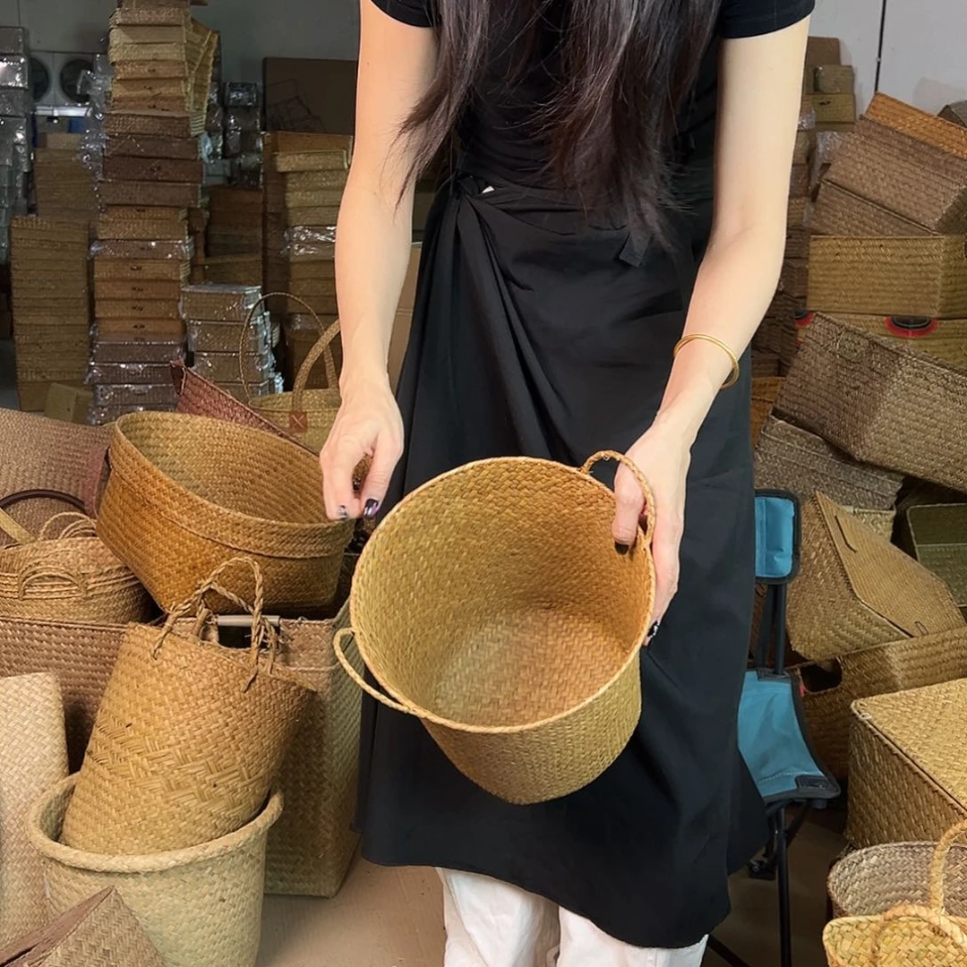 草编包/草编收纳盒微瑕疵