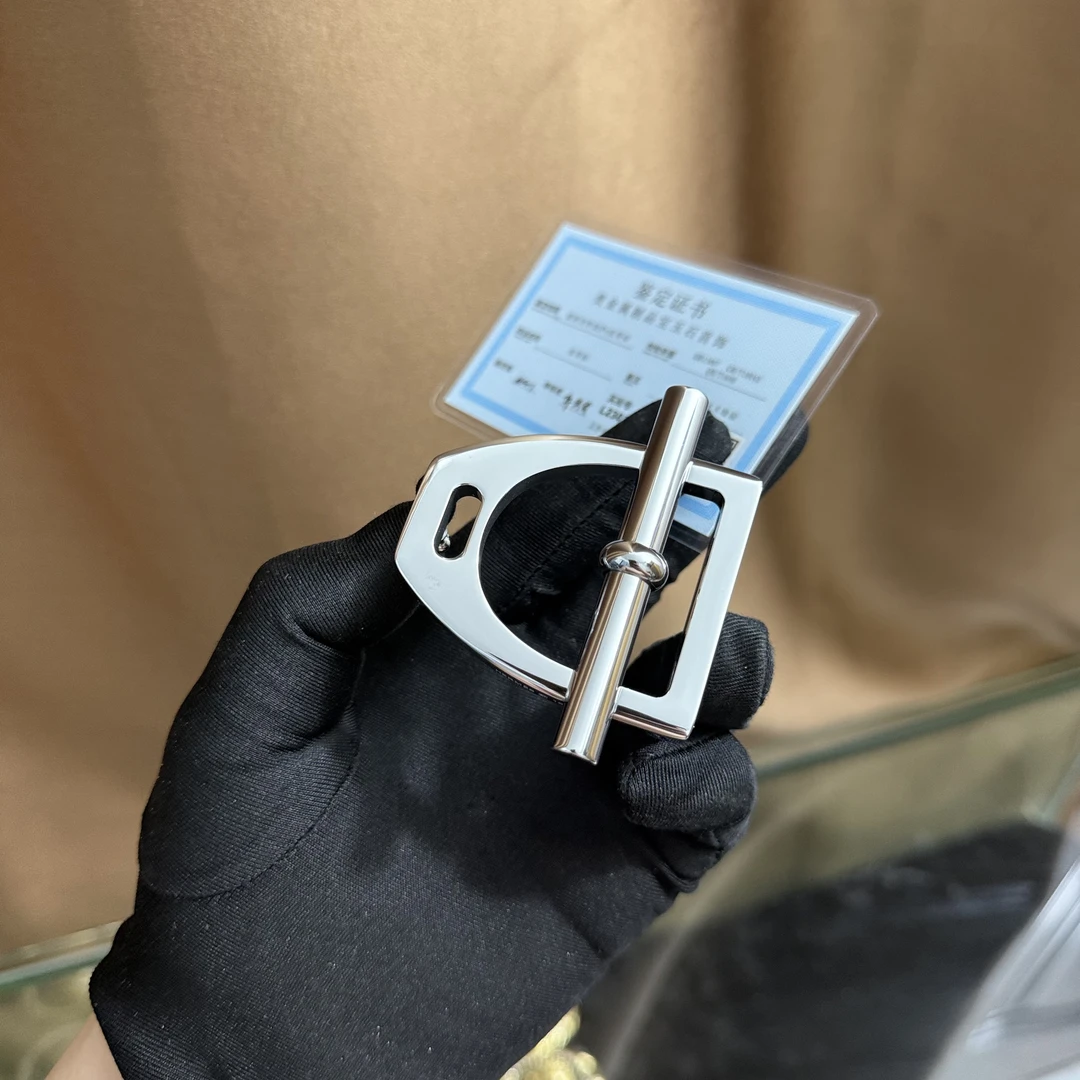 新款皮带扣头工字扣H字母爱马男士腰带扣头3.8配件替换扣高档卡扣