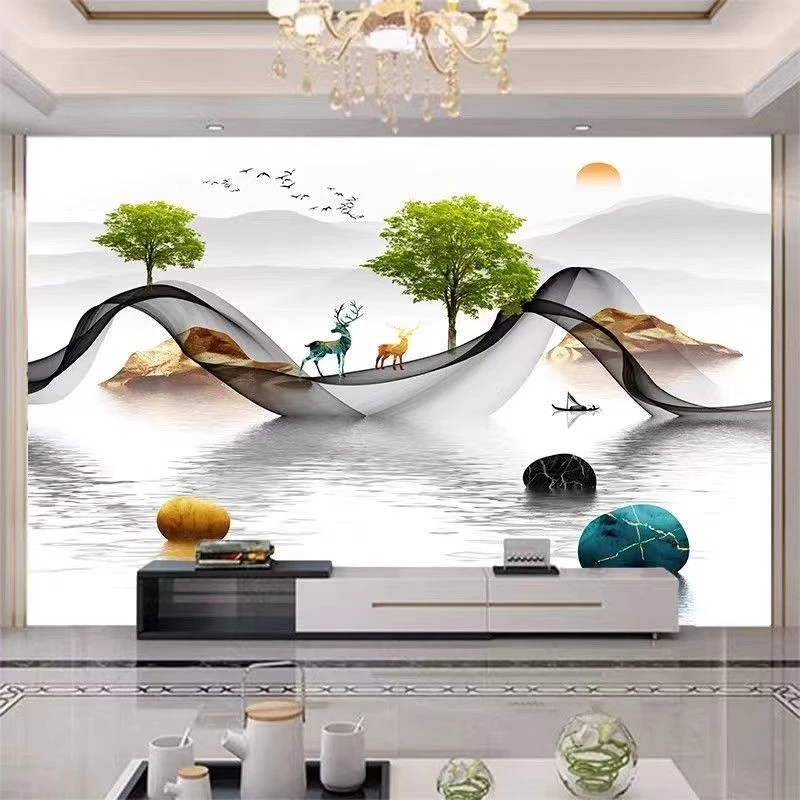 定制壁画来图定做简约背景墙