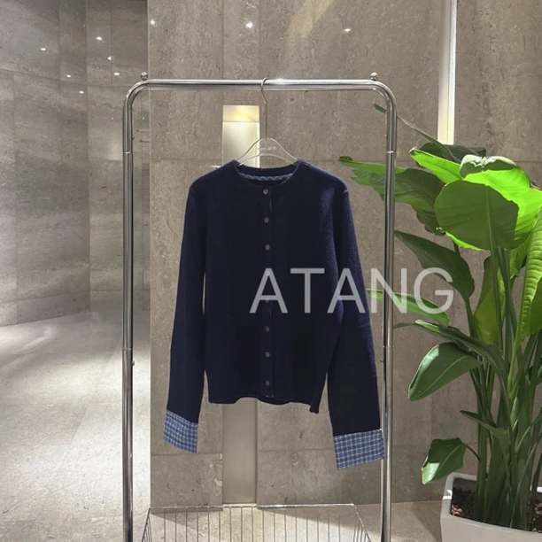 啊糖Atang-同款拼接小毛衣