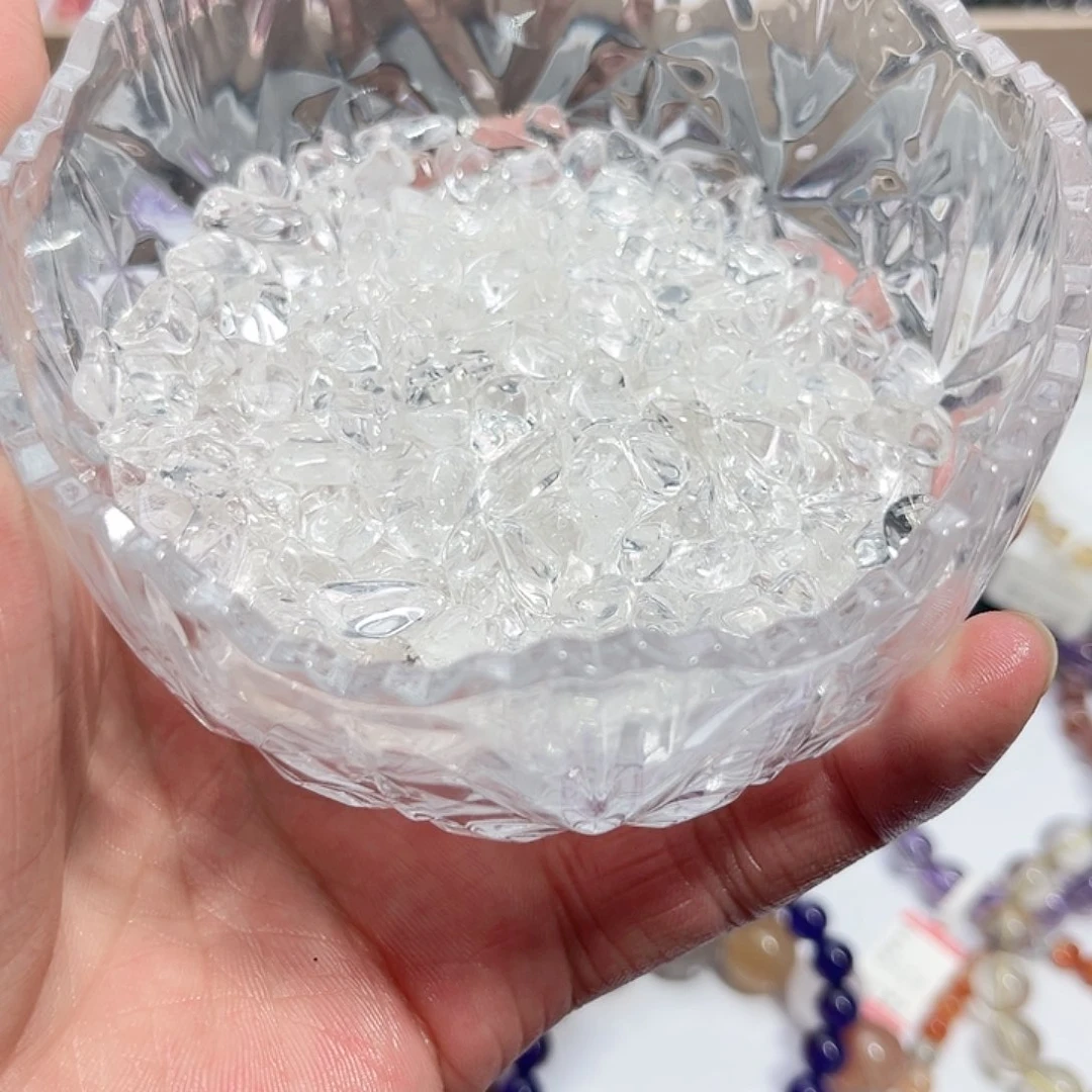 水晶手链未镶嵌消磁石200克➕碗