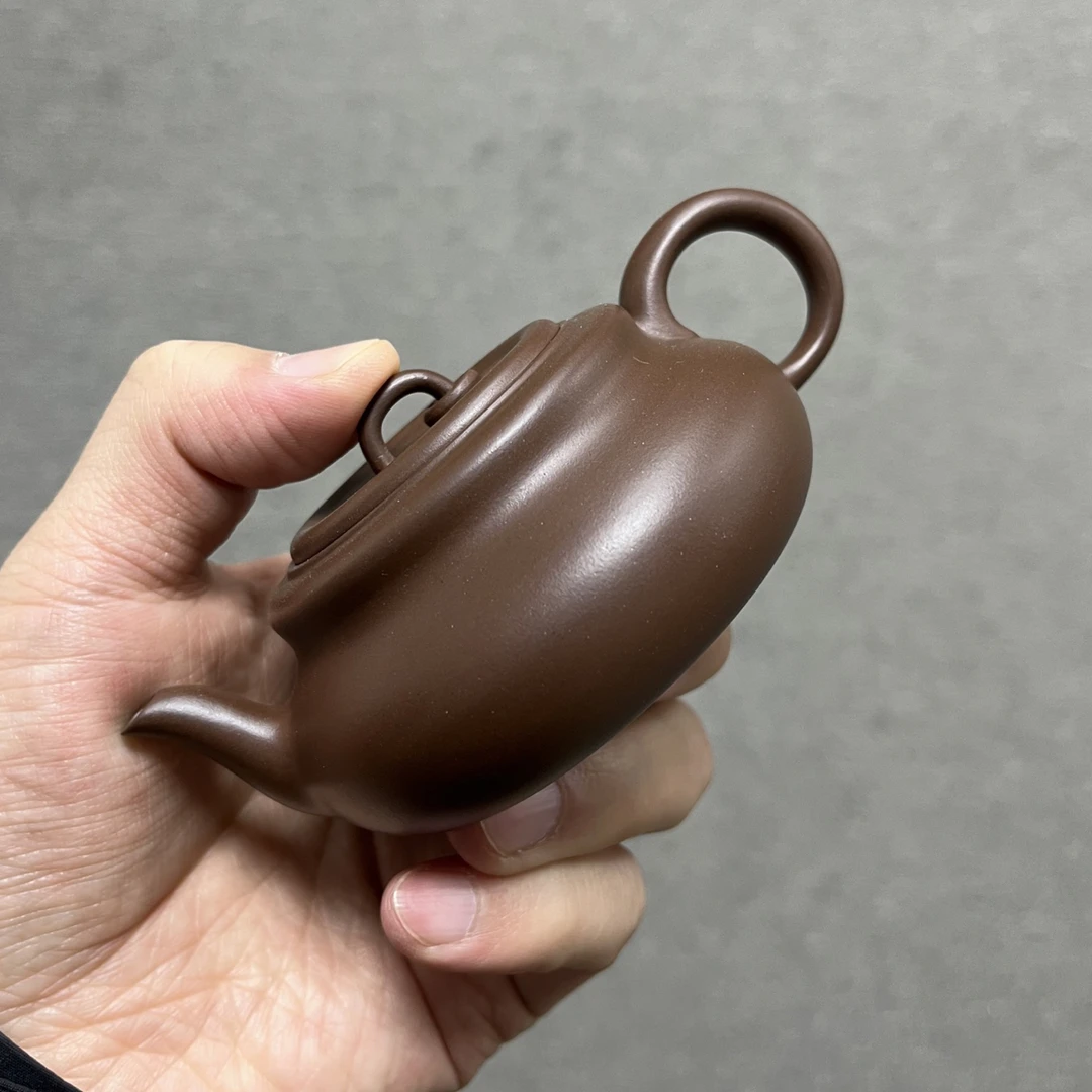 【福禄·把玩器紫砂壶泥壶仿古壶】原矿老紫泥·150cc·7孔茶具