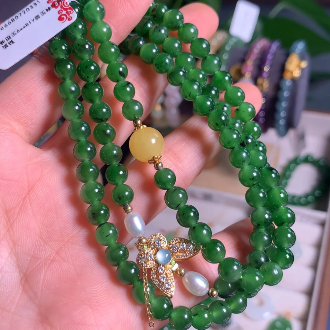 和田玉颈饰未镶嵌sj