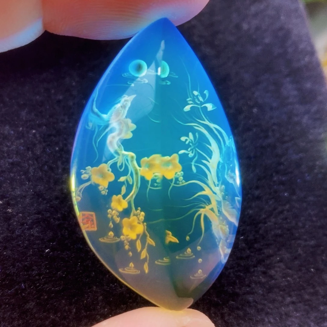 【闪购商品】蓝珀吊坠(不含链)未镶嵌