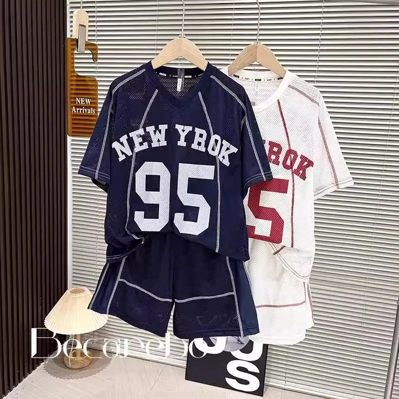 儿童球服套装男童2025新款男孩篮球服速干训练服中大童运动短袖潮