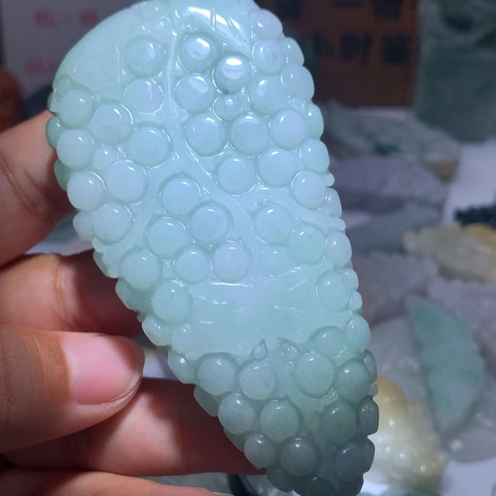 翡翠未镶嵌颈饰保真天然A货翡翠