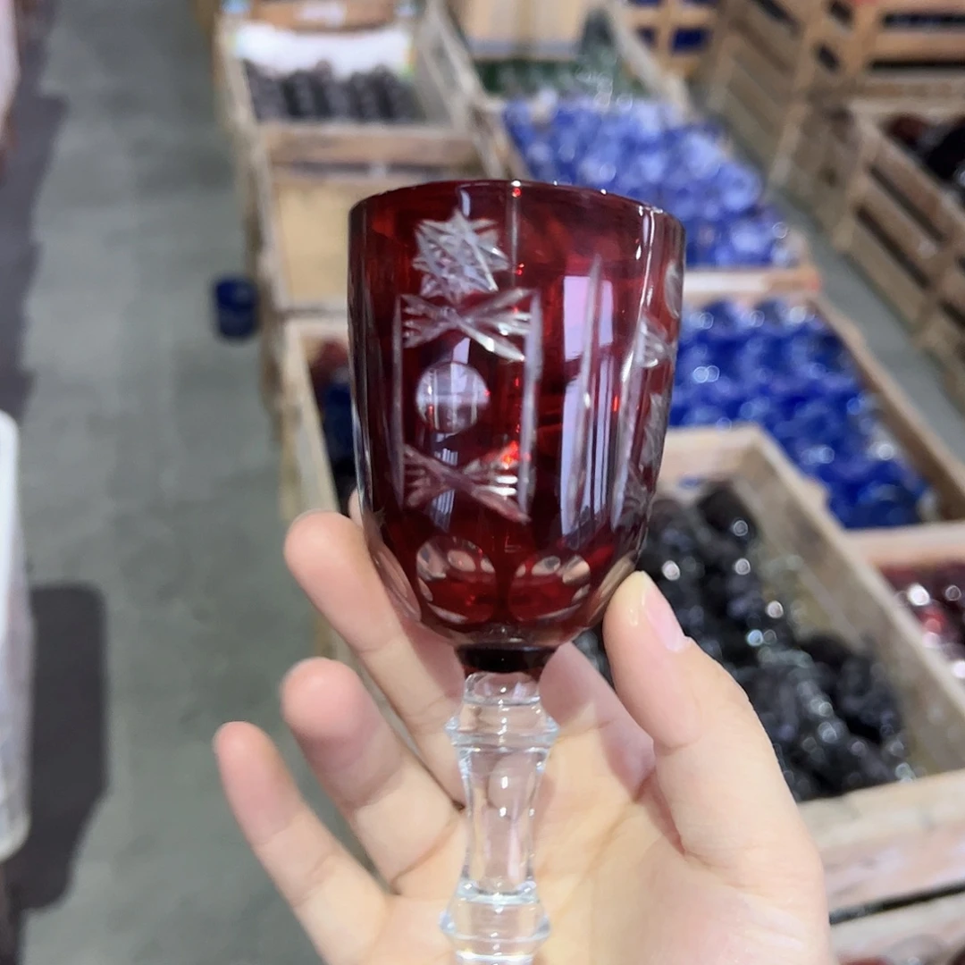 水晶玻璃平底款微瑕一个