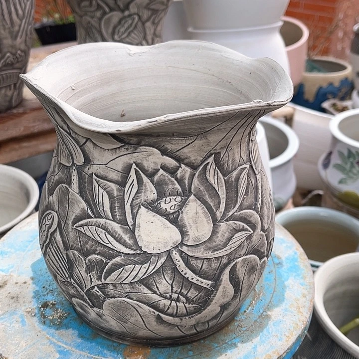 盘幸*草高度19内扣14 艺术陶瓷