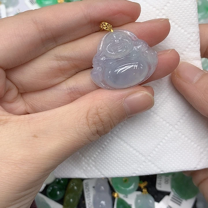 颈饰18K金镶嵌翡翠12567899