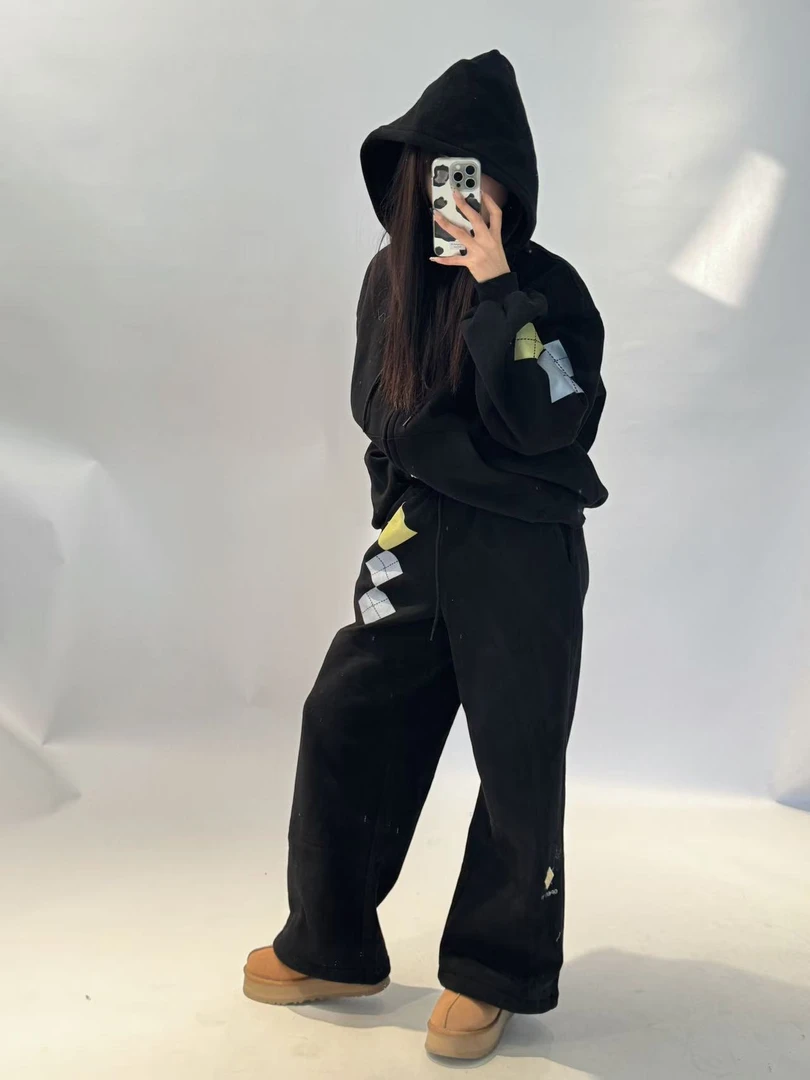 SHIMMER/设计师品牌OPEN YY拉链宽松连帽卫衣外套运动夹克上衣