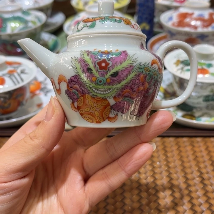 手绘茶杯盖碗陶瓷