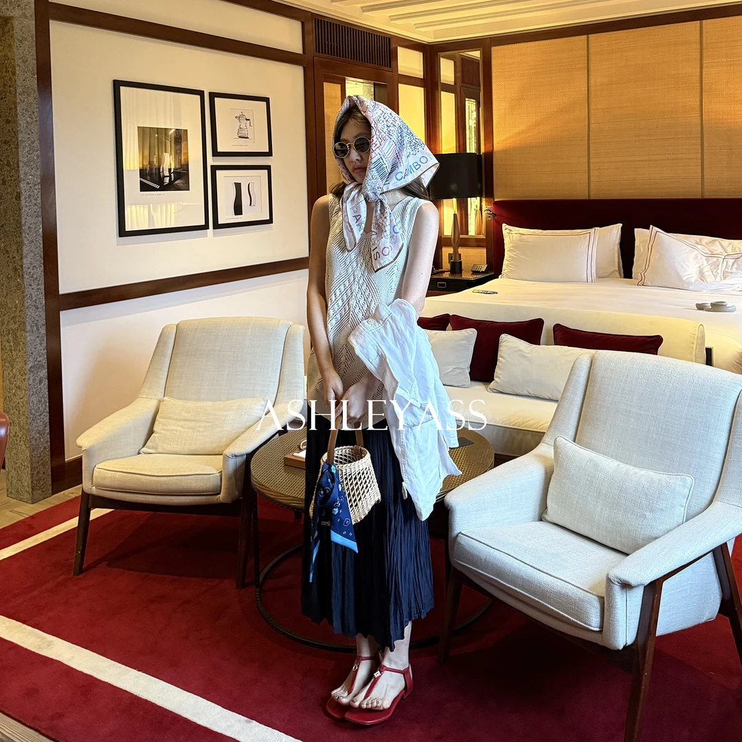 【ASHLEYASS】“褶皱半裙 ”设计感褶皱松紧腰显瘦半身裙LSQ250630W