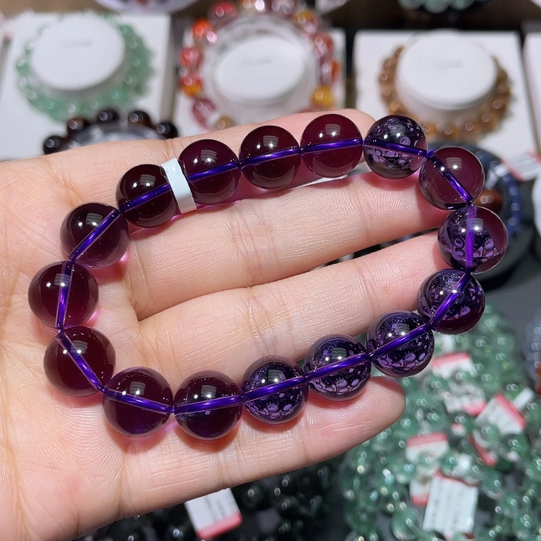 水晶手链未镶嵌乌拉圭紫水晶手串