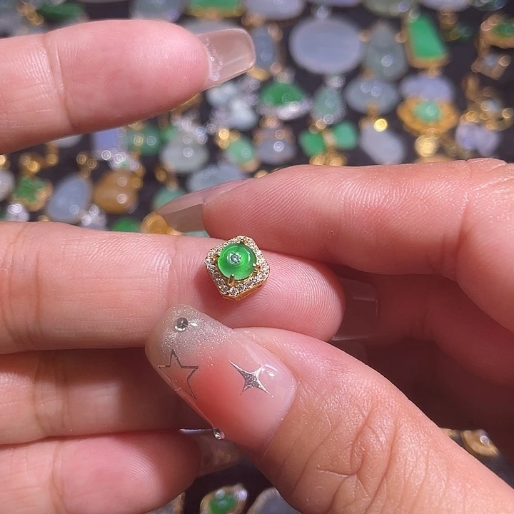 翡翠银S925镶嵌颈饰