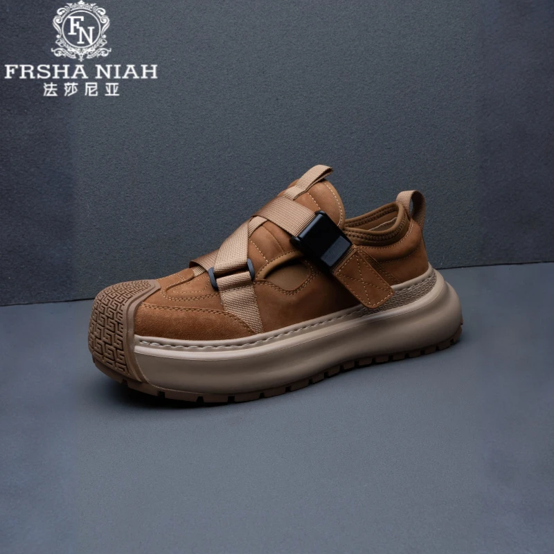 法莎尼亚秋季新款男士厚底轻便舒适老爹鞋韩版痞帅百秋季韩版透气