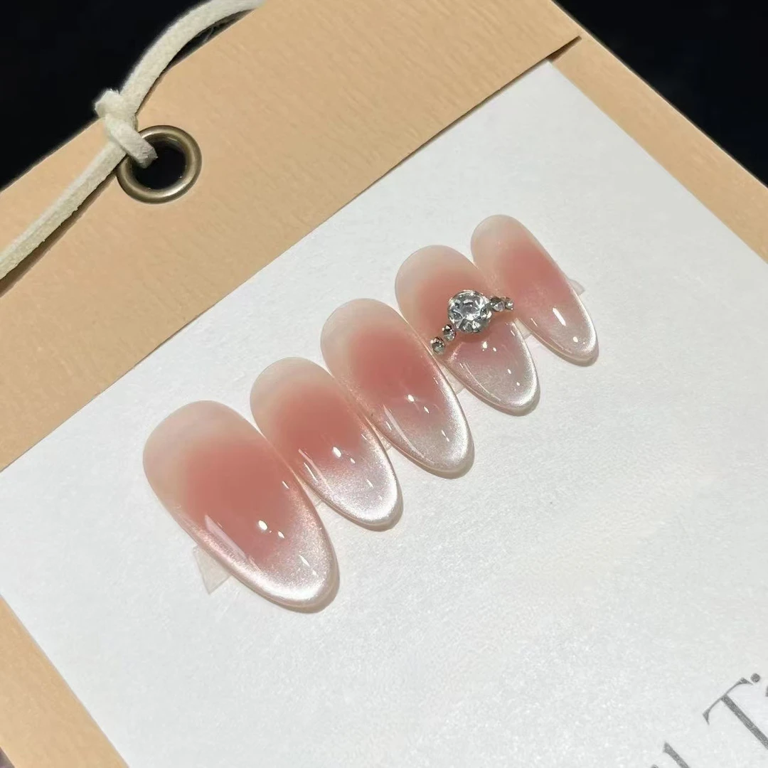 【永恒星戒】新款克拉手工纯欲腮红猫眼显白假指甲轻奢高级感穿戴甲