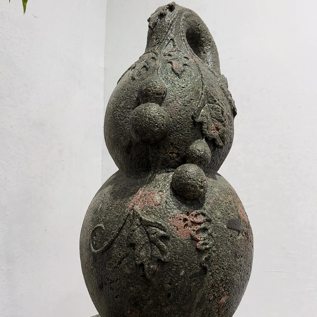 沏***茶石材茶园石葫芦徽派石雕