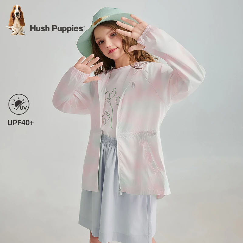 【UPF50+防晒衣】暇步士童装2025夏季新款女童冲孔透气欧若风外套