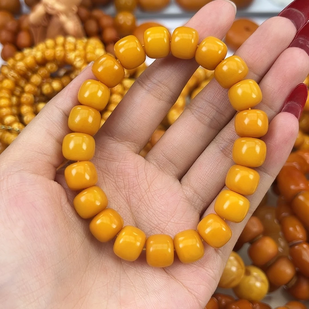 琥珀颈饰未镶嵌蜜蜡