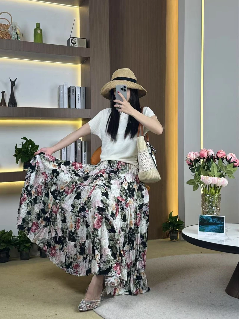 A Q2688  2025夏季新款气质显瘦小众半身裙