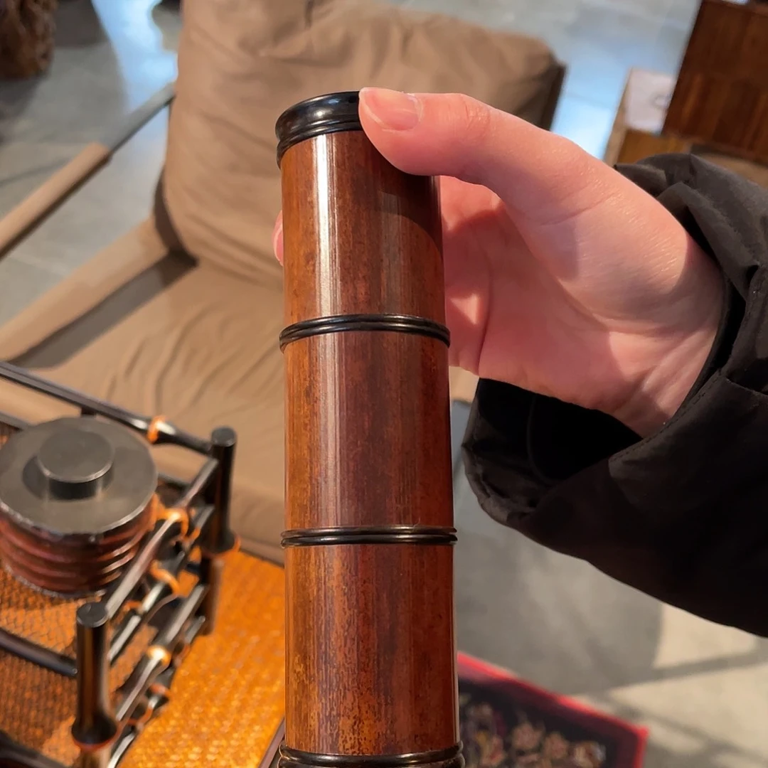 紫砂茶案老煤竹三节茶仓老煤竹三节茶仓