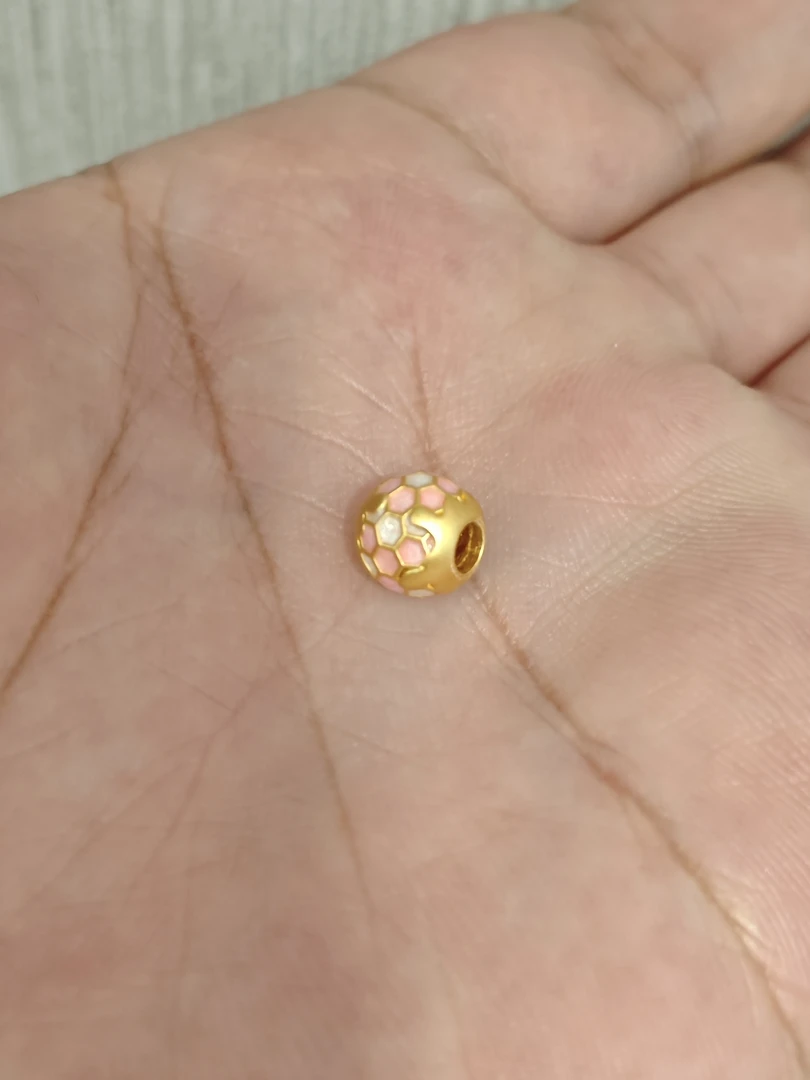 足金999饰品珐琅彩转运珠