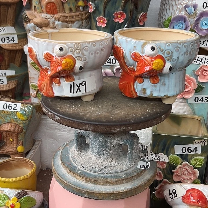 紫砂花盆粗陶材质多肉花盆