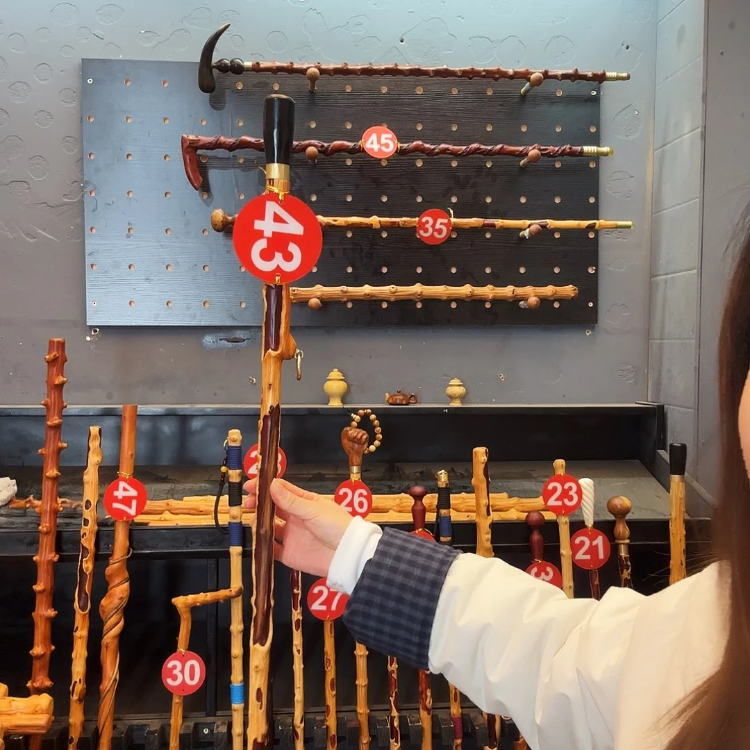 风***竹118公分左右长，精品手杖