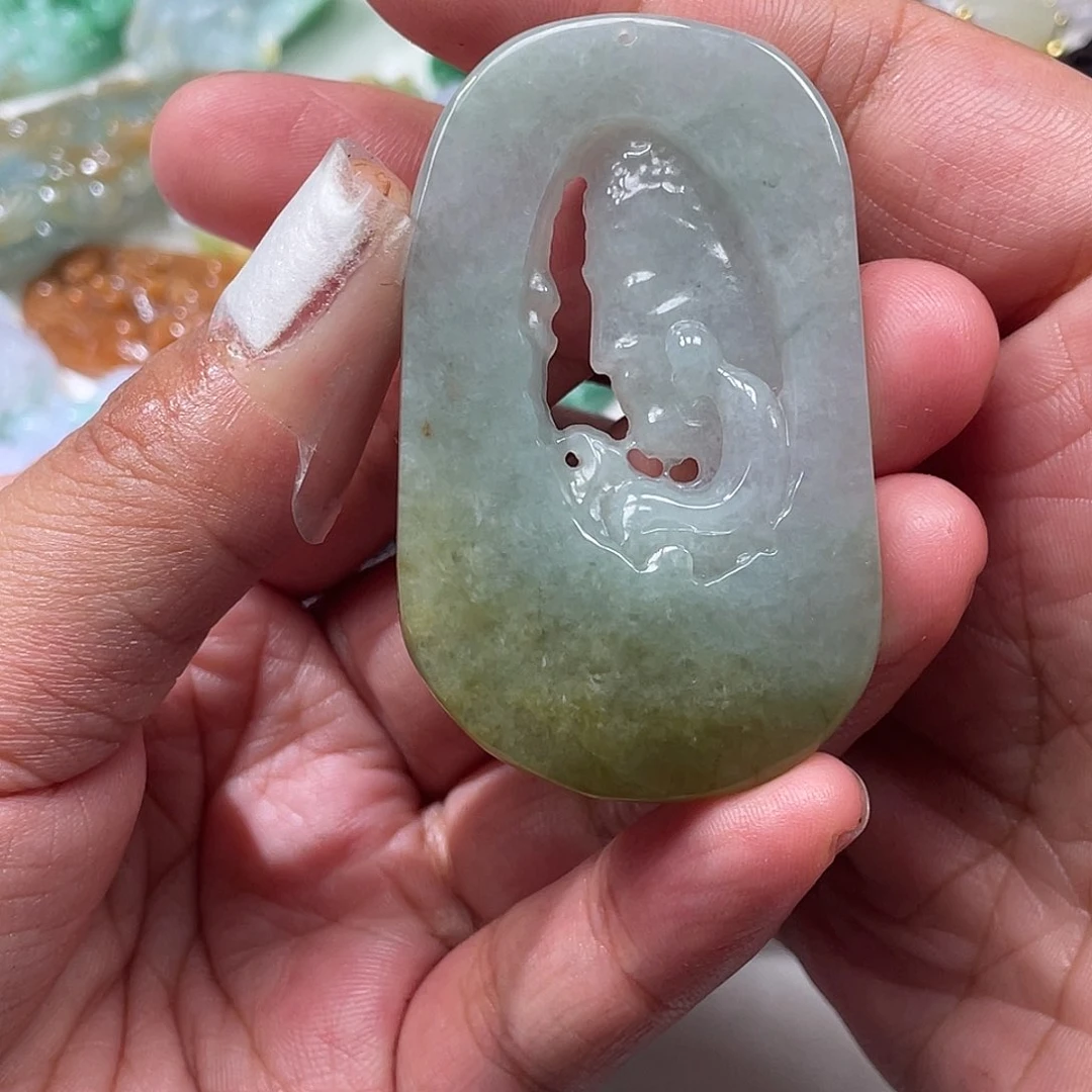 颈饰未镶嵌翡翠翡玉缘翡翠