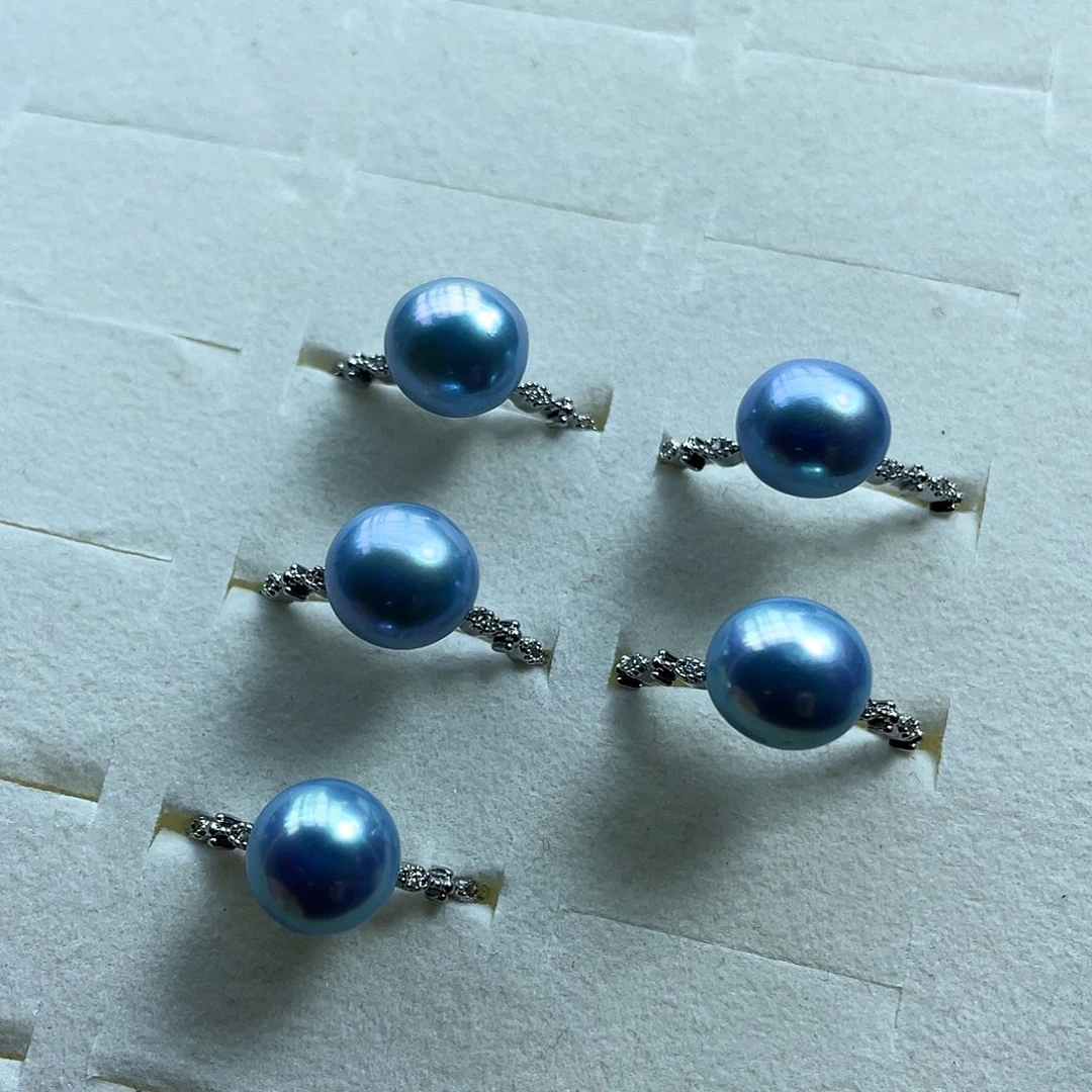 淡水珍珠耳饰银S925镶嵌