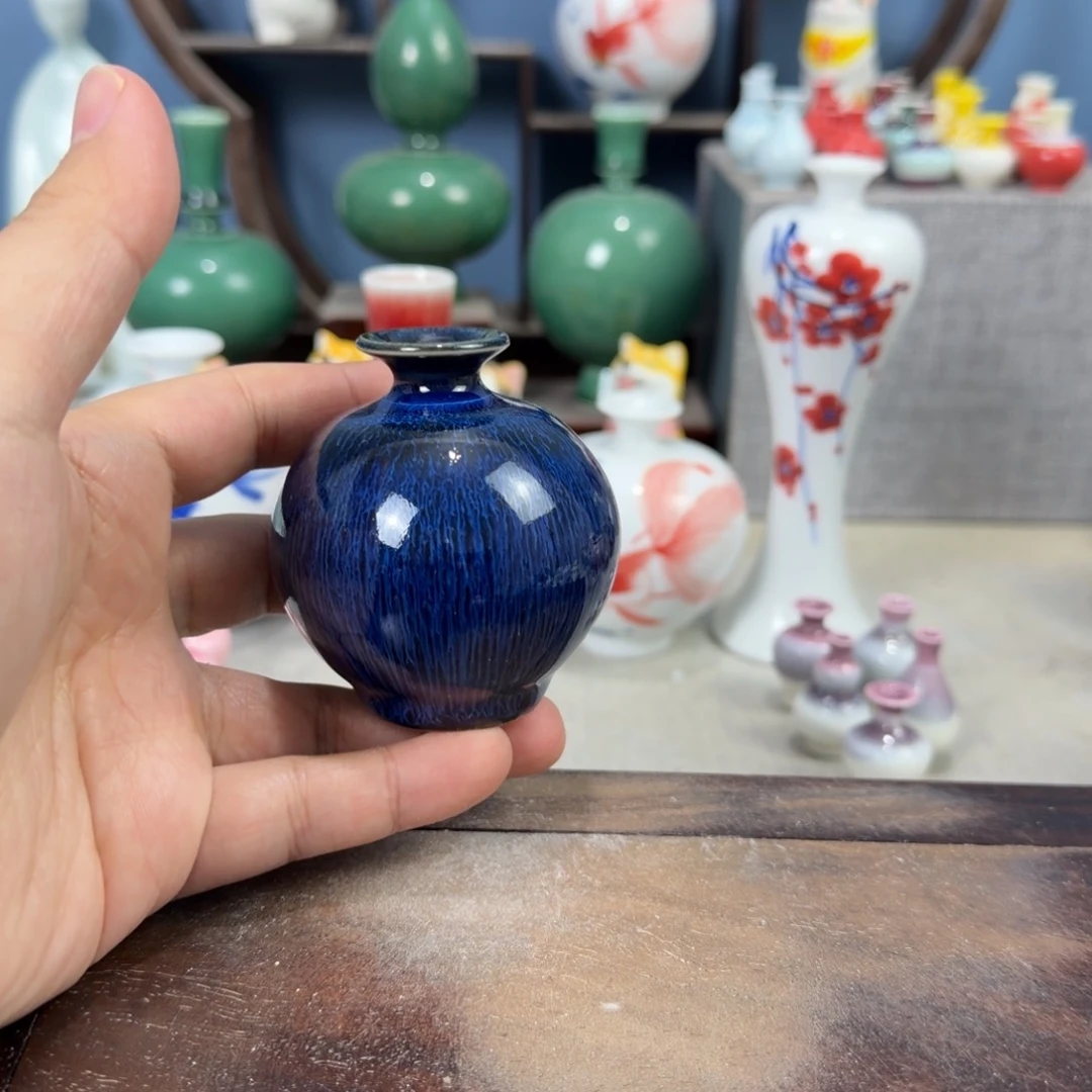 陶瓷手工小花器摆件