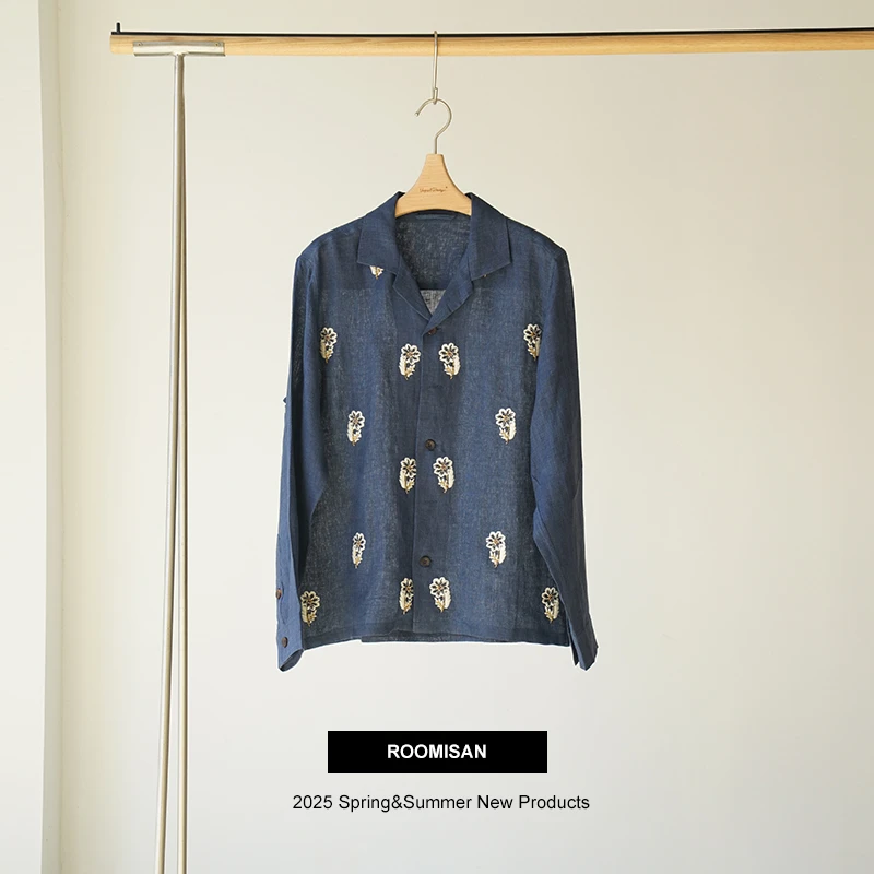 ROOMISAN【25SS/vintage复古钉珠刺绣衬衫】24890