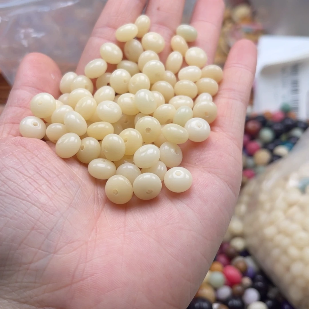 吊坠白玉菩提p x05/9mm/200颗瑕算盘