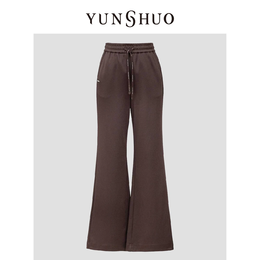 YUNSHUO允硕2024秋季时尚微喇叭百搭休闲气质简约显瘦裤子199977