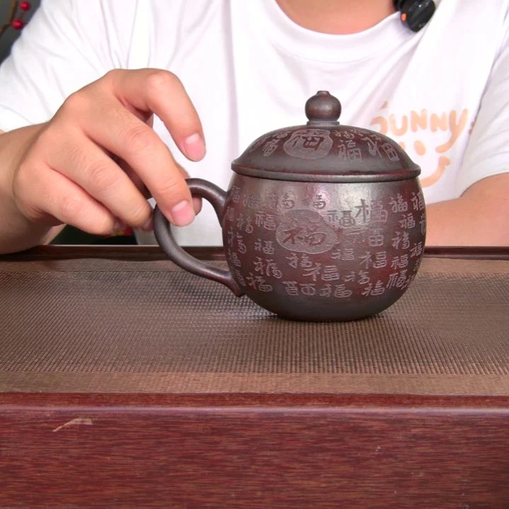 茶杯紫砂高货放漏