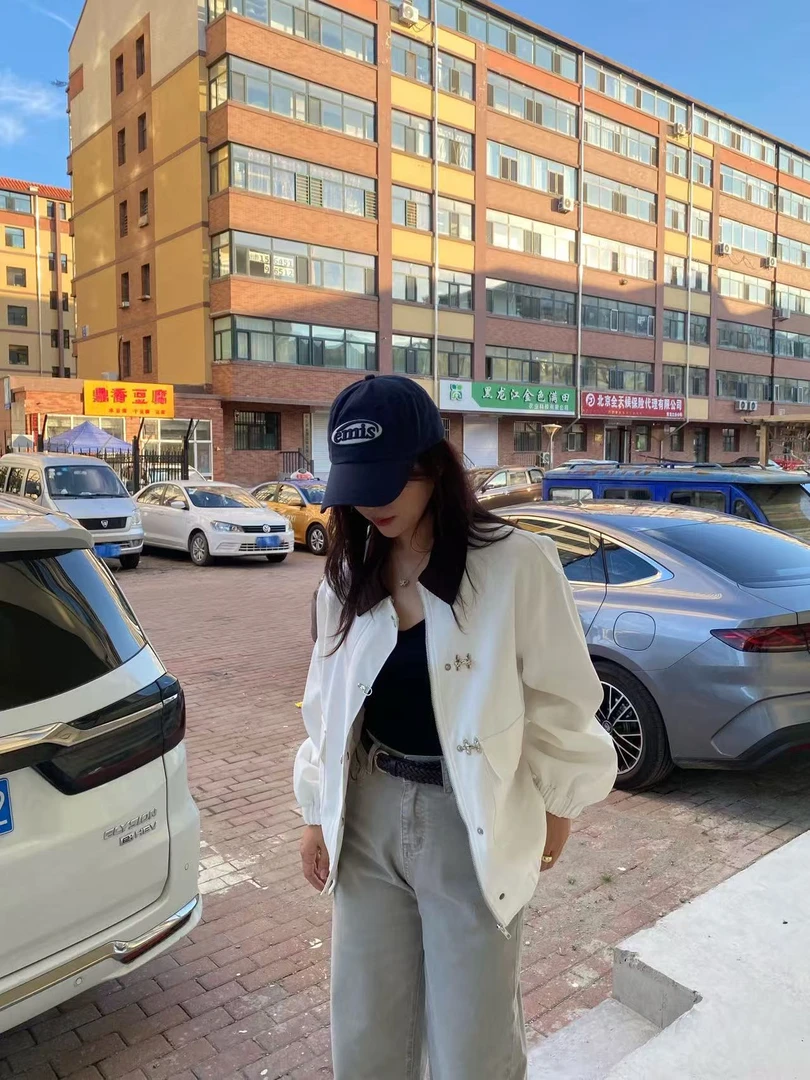 韩国代购.call my name 做旧洗水翻领夹克外套cw25080304