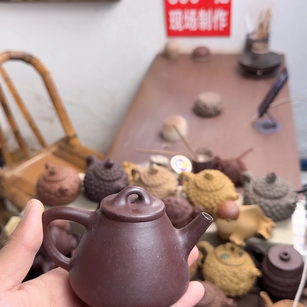 紫砂茶壶宜兴紫砂全手工霸王石瓢